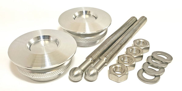 Quik-Latch QL-38 Series Low Profile Polished Hood Pin Kit QL-38-LP/P