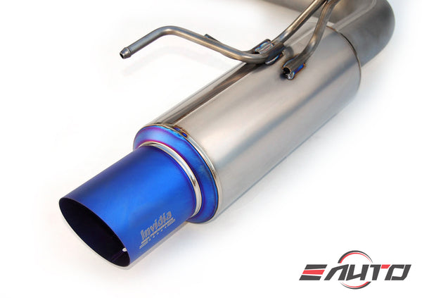 Invidia 80mm N1 G5 Titan Titanium Dual Catback Exhaust For 2008-2014 WRX/STI Sedan