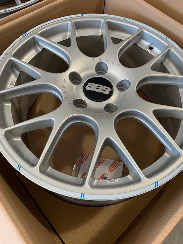 BBS Brilliant Silver CH-R 19x8.5 5x130 ET51 / 19x12 5x130 ET45 Set for Porsche
