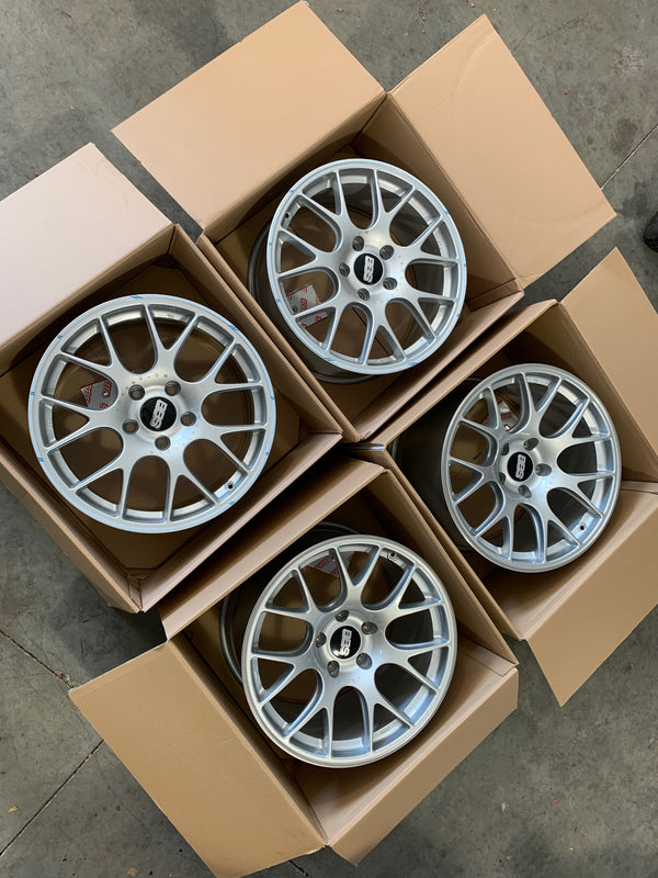 BBS Brilliant Silver CH-R 19x8.5 5x130 ET51 / 19x12 5x130 ET45 Set for Porsche