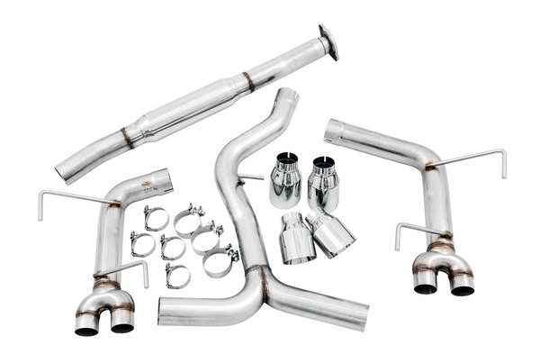 AWE Track Edition Exhaust for 2011-2014 WRX Sedan / 2011+ STI Sedan (Diamond Black Quad Tips)