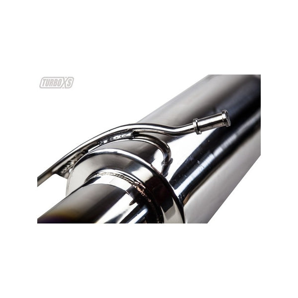 Turbo XS Titanium Rear Muffler Assembly for 2002-2007 WRX/STI