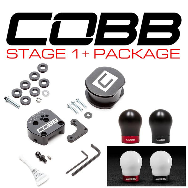 Cobb 13-18 Ford Focus ST / 16-18 Focus RS Stage 1+ Drivetrain Package (White w/Red Shift Knob)