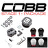 Cobb 13-18 Ford Focus ST / 16-18 Focus RS Stage 1+ Drivetrain Package (White w/Red Shift Knob)