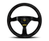 Momo MOD69 Steering Wheel 350 mm -  Black Suede/Black Spokes