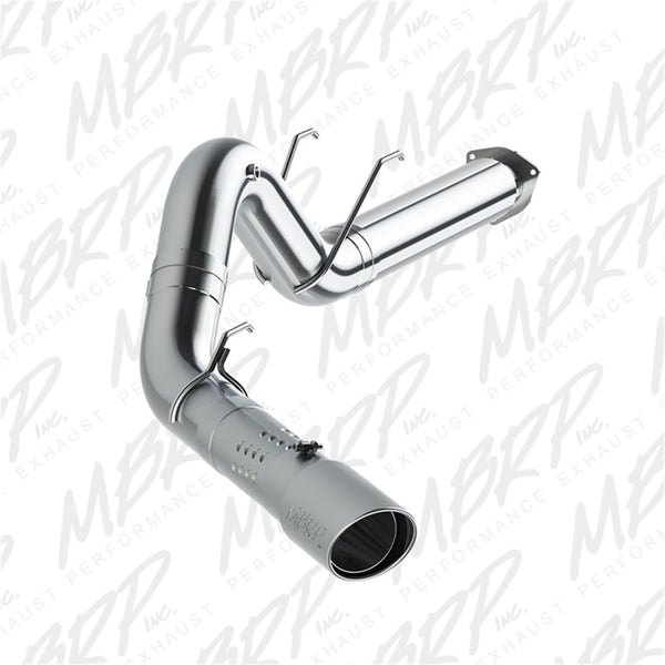 MBRP 2017+ Ford F250/350/450 6.7L Ex. Reg Cab 5in Filter Back Single Tip Aluminized Exhaust System