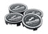 fifteen52 Super Touring (Chicane/Podium) Center Cap Set of Four - Black/Chrome