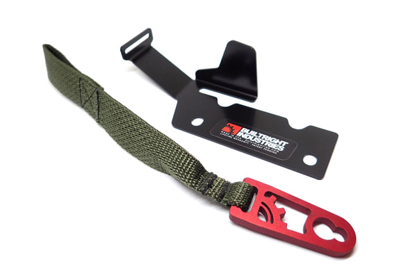 BuiltRight Industries 09-20 Ford F-150/Raptor (09-14 SuperCrew Only) Rear Seat Release - Olive Strap