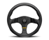 Momo Team Steering Wheel 300 mm - 4 Black Leather/Black Spokes