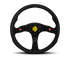 Momo MOD80 Steering Wheel 350 mm -  Black Suede/Black Spokes