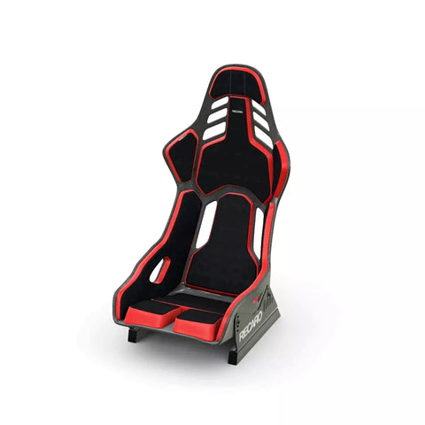 Recaro Podium CFK (CF/Kevlar) FIA/ABE Large/Right Hand Seat - Alcantara Blk/Leather Red