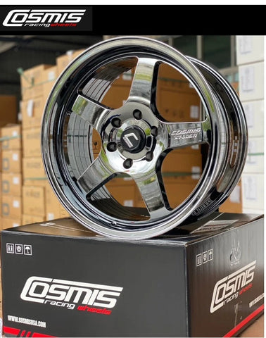 Cosmis Racing XT-005R Black Chrome Wheel 20x9.5 +15mm 6x139.7 6x5.5 -Set of 4