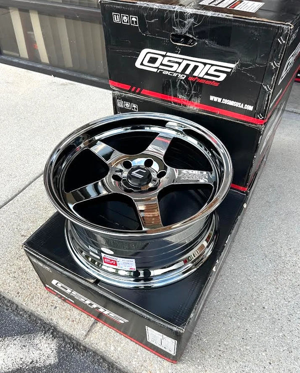 Cosmis Racing XT-005R Black Chrome Wheel 20x9.5 +15mm 6x139.7 6x5.5 -Set of 4