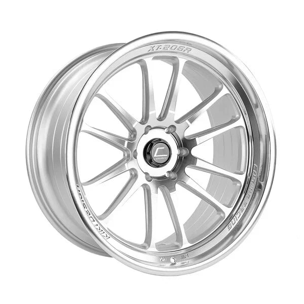 Cosmis Racing XT-206R Silver w/ Machined Face + Lip Wheel 22x10 +0mm 6×139.7 - Complete Set