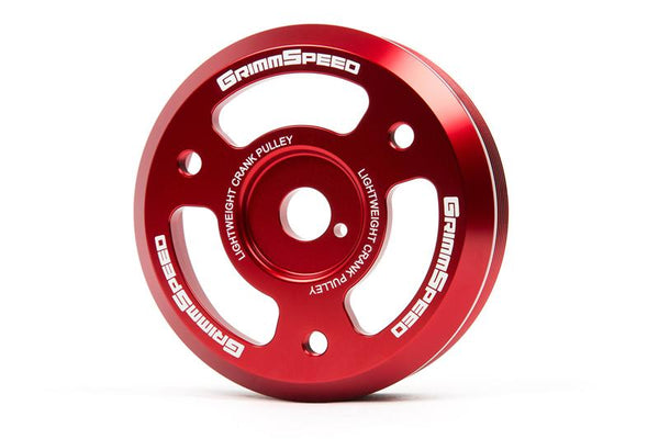 GrimmSpeed Red Lightweight Crank Pulley For 2015+ WRX / 2013+ BRZ/FRS/86