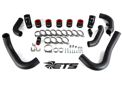ETS Front Mount Intercooler Piping (Wrinkle Black) for 2008-2014 STI