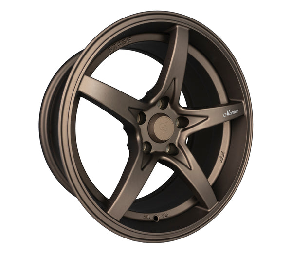 Stage Wheels Monroe 17x8.5 +30mm 5x114.3 CB: 73.1 Color: Matte Bronze