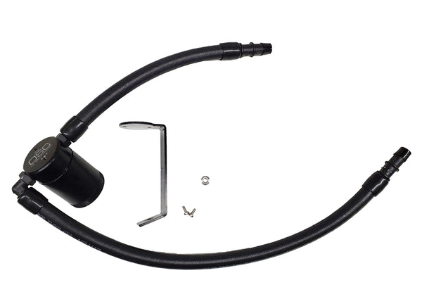 J&L Oil Separator 3.0 Passenger Side, Black Anodized (2011-2023 3.6L Dodge Charger, Challenger and Chrysler 300c)