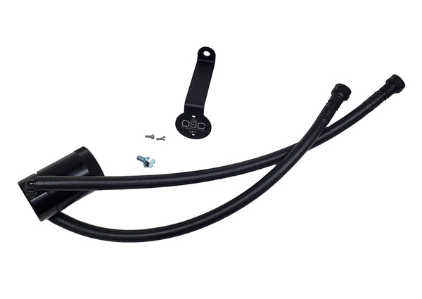 J&L Oil Separator 3.0 Driver Side, Black Anodized (2020-2023 Chevy Silverado/ GMC Sierra 2500/3500 6.6L GAS)