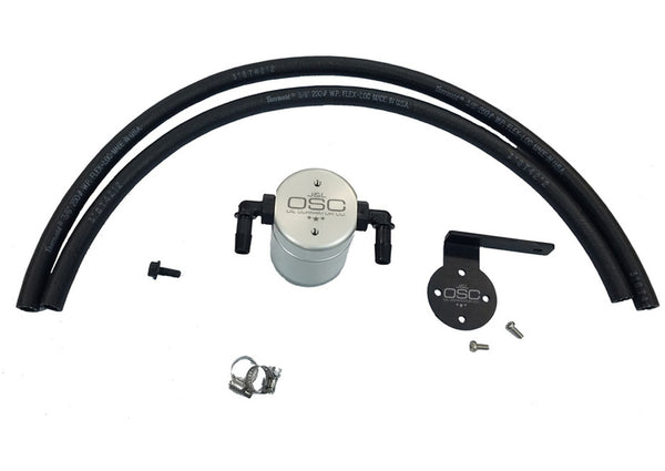 J&L Oil Separator 3.0 Driver Side, Clear Anodized (1995-2004 3.4L Toyota Tacoma / 4Runner)