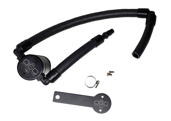 J&L Oil Separator 3.0 Passenger Side, Black Anodized (2018-2023 Kia Stinger GT 3.3L TT)