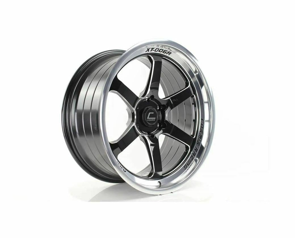 Cosmis Racing XT-006R Black with Machined lip and spokes 20x9.5 +10mm 6x135