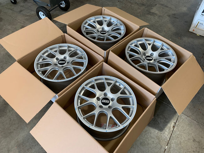 BBS Brilliant Silver CH-R 19x8.5 5x130 ET51 / 19x12 5x130 ET45 Set