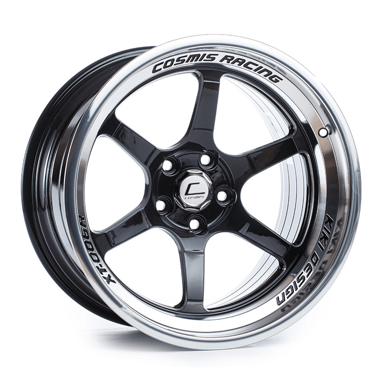 Cosmis Racing XT-006R Black with Machined Lip Wheel 18X11 5X114.3 +8MM Offset