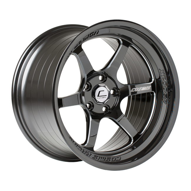 Cosmis Racing XT-006R Black with Milled Spokes Wheel 18X9.5 5X114