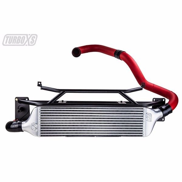 Turbo XS Front Mount Intercooler Kit for 2015+ WRX w/ Red Piping
