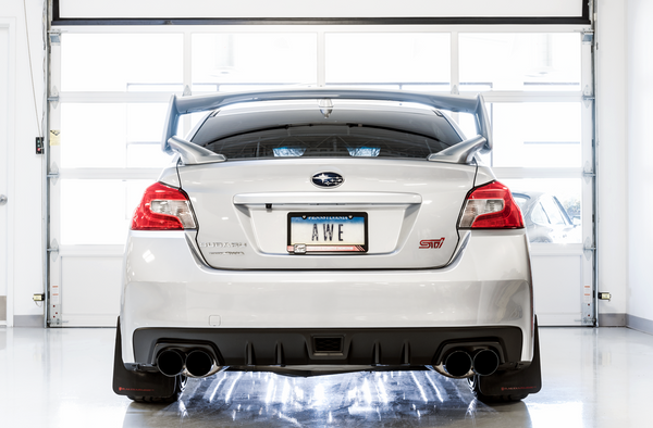 AWE Touring Edition Exhaust for 2011-2014 WRX Sedan / 2011+ STI Sedan (Diamond Black Quad Tips)